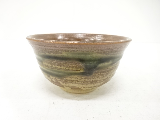 JAPANESE TEA CEREMONY / TEA BOWL CHAWAN / NATURAL GLAZE / ARTISAN WORK